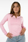 Quarter Zipper Long Sleeve Top