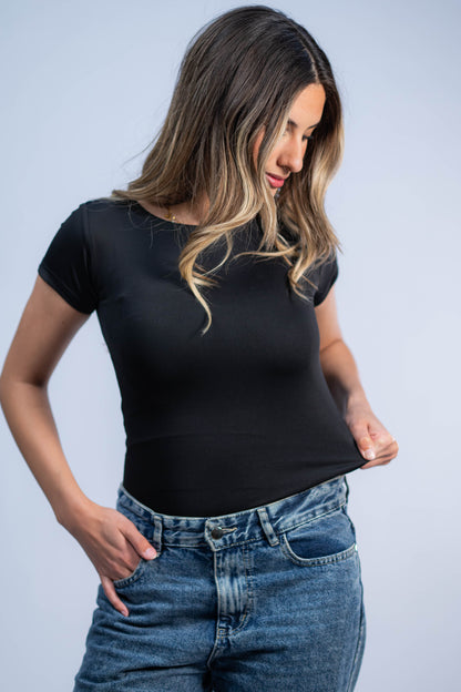 Short Sleeve Basic Top