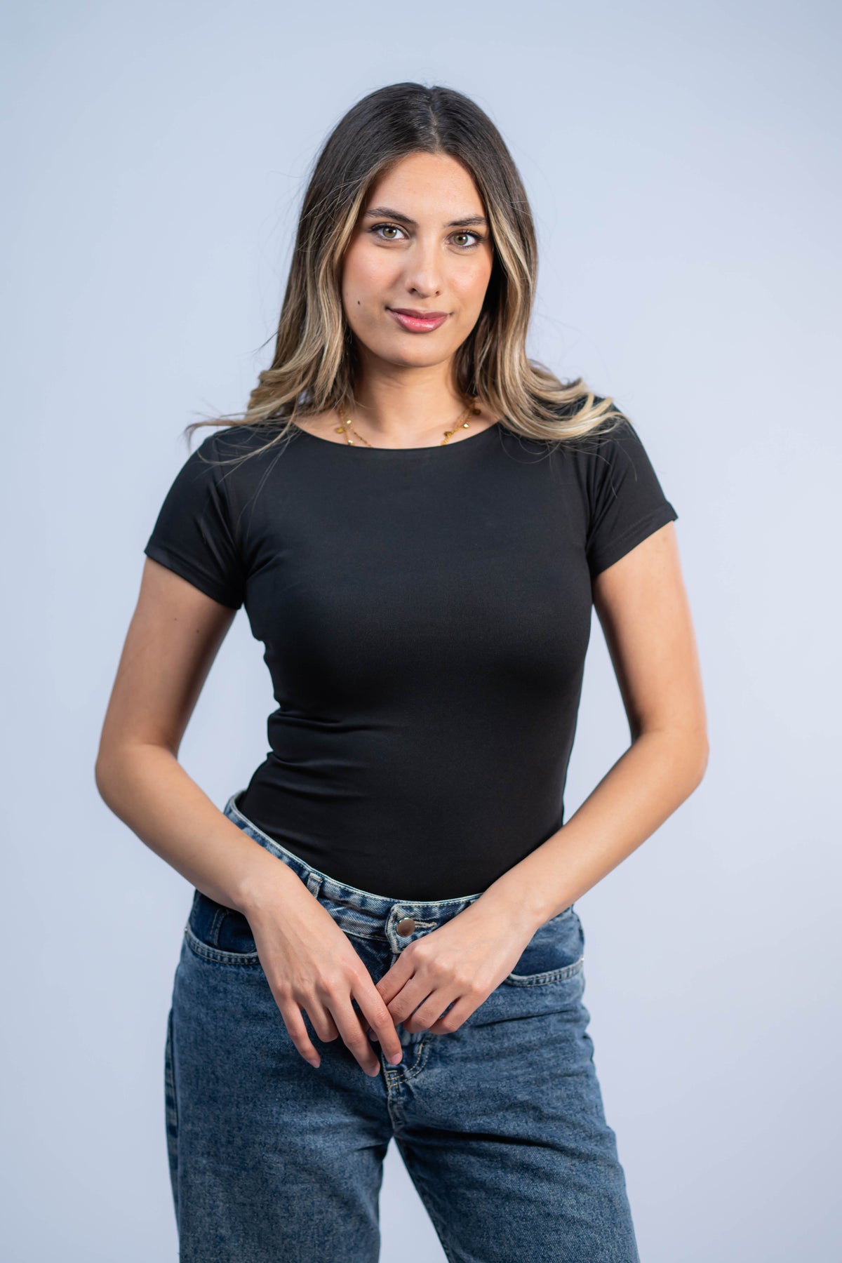 Short Sleeve Basic Top